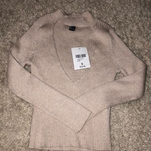 long sleeve cutout top